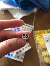 Etiquetas adhesivas láser a prueba de agua para manualidades, esmalte de uñas pintalabios, etiquetas con números de Color, suministros escolares y de oficina, Número 1-300