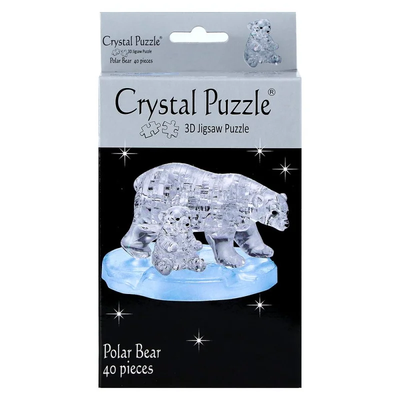 3D Головоломка Crystal Puzzle Два белых медведя Кристалл Пазл |