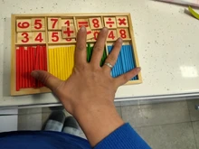 Palos de conteo de bambú coloridos para bebé, juguete Montessori, ayuda de enseñanza, barra de conteo, guardería, juguete educativo de aprendizaje de matemáticas