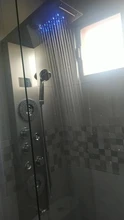 Bathroom Shower Faucet Temperature-Screen Black/brushed Luxury Mixer Tap Column 