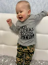 Conjunto de ropa de algodón para recién nacido, camiseta de manga corta con estampado de letras, pantalones informales, trajes para niños pequeños