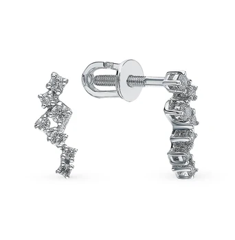 

Gold earrings with diamonds sunlight sample 585 test