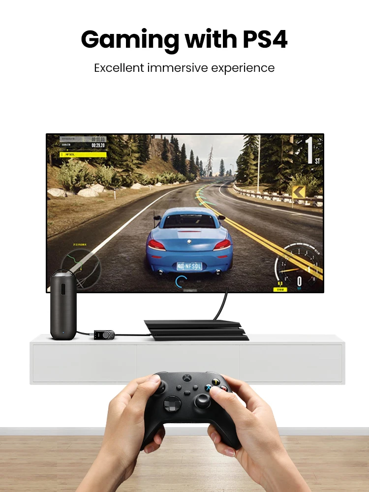 UGREEN USB Sound Card Audio Interface External 3.5mm Microphone Audio Adapter Soundcard for Laptop PS5/4 Headset USB Sound Card