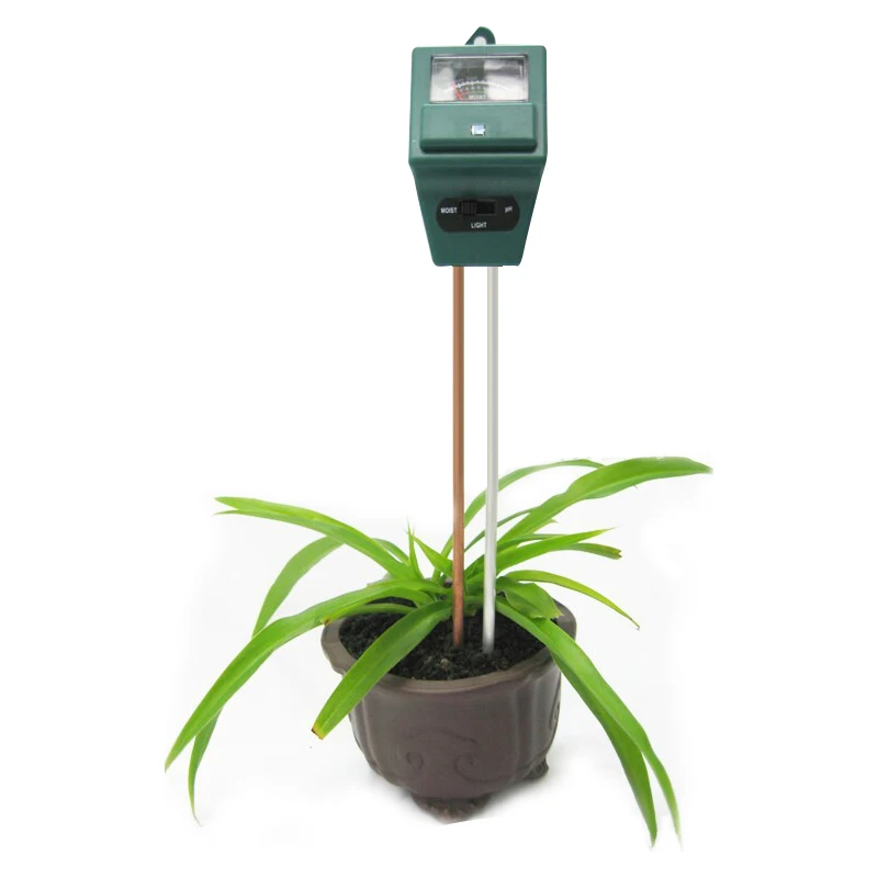 

PH Tester Soil Moisture Meter Sunlight Tester Instrument Tool Square Digital Test Plants Flowers Soil Detector Moisture Probe