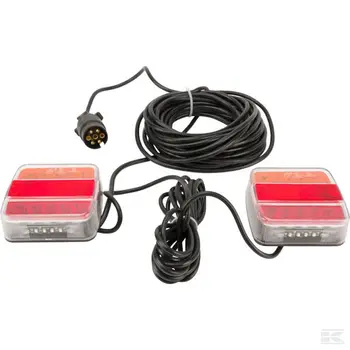 

Set de Luces LED magnéticas para Remolque 12m Cable 12/24v HOMOLOGADO