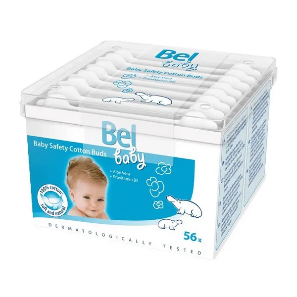 Безопасные ватные палочки Baby Bel(56 uds