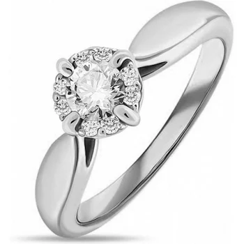 

Lucas gold ring with 9 white gold diamonds