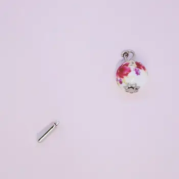 

Brooch for lapel porcelain ball 50952 (pink, needle, jewelery alloy)