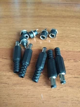 Female Jack Jacks-Socket-Adapter Panel-Mount-Connector Dc-022b-Supply Power-Pin 10pcs