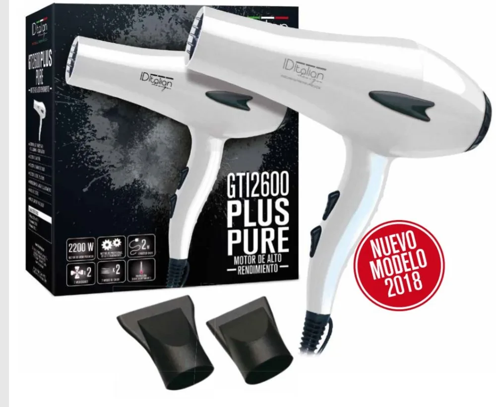 Secador de pelo Postquam ITALIAN DESIGN profesional GTI 2600 PURE PLUS  2200w color blanco IDEGTIPUREPLUS|Secadores de pelo| - AliExpress