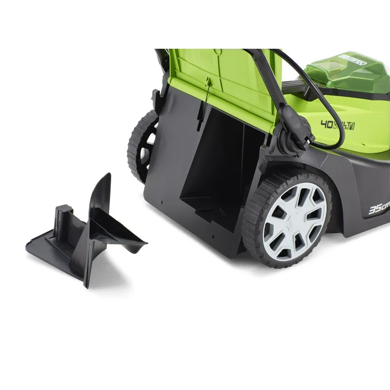 Газонокосилка аккумуляторная Greenworks G40LM35K4 (li-ion аккумулятор 40В 4Ач, ширина скашивания 35см)