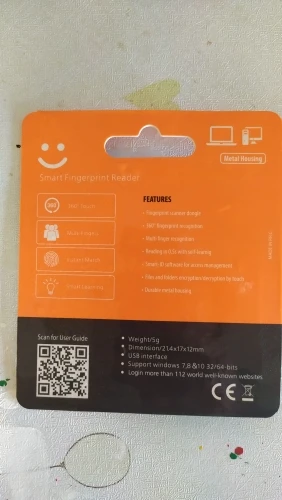 Отзыв о товаре USB-считыватель отпечатков пальцев для безопасных ключей Windows, биометрический сканер отпечатков пальцев, сенсорный модуль для мгновенного прикосновения, простой в использовании, 1 шт. от пользователя F***o