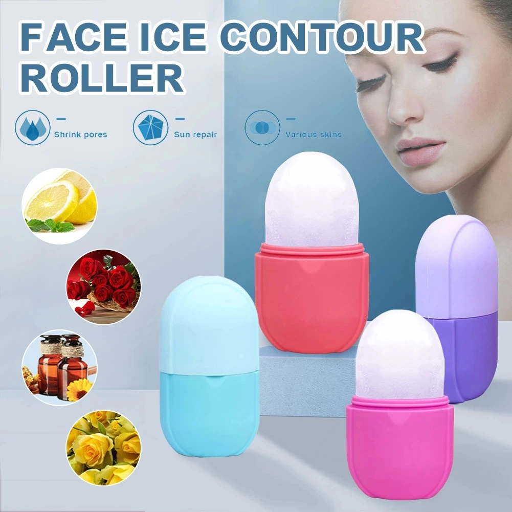 

Silicone Ice Ball Face Massager Roller Cold Therapy Reusable Freezable Ice Cup for Reducing Edema for Face Body Ice Cube Massage