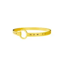 

KIDULT 316L STAINLESS STEEL BRUSHED PVD GOLD "DO NOT FOLLOW…” 231703-PHILOSOPHY