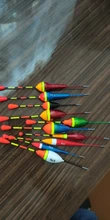 Juego de flotadores de pesca, boya, palo de luz de pesca, oscilante, tamaño variado, Color, accesorios de boya, 10 unids/lote