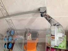 FOHEEL-Cabezal de ducha de mano ajustable, 3 modos, alta presión, ahorro de agua, un botón para detener el agua