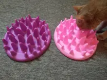 Bowls Feeders Interactive Pets Cats Slow Kitten Silicone Dog Catch Non-Slip Anti-Gulping