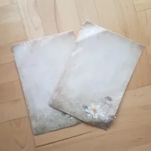 16 unids/lote vintage loto carta de papelería de papel de escribir letras de papel de la Oficina de la escuela suministros