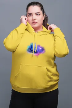 

Angemiel Wear Dreams Castle Yellow Women 'S Hooded Sweatshirt