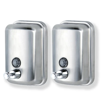 

Pack 2 x hydroalcoholic Gel dispenser in stainless steel Jabon dispenser capacity