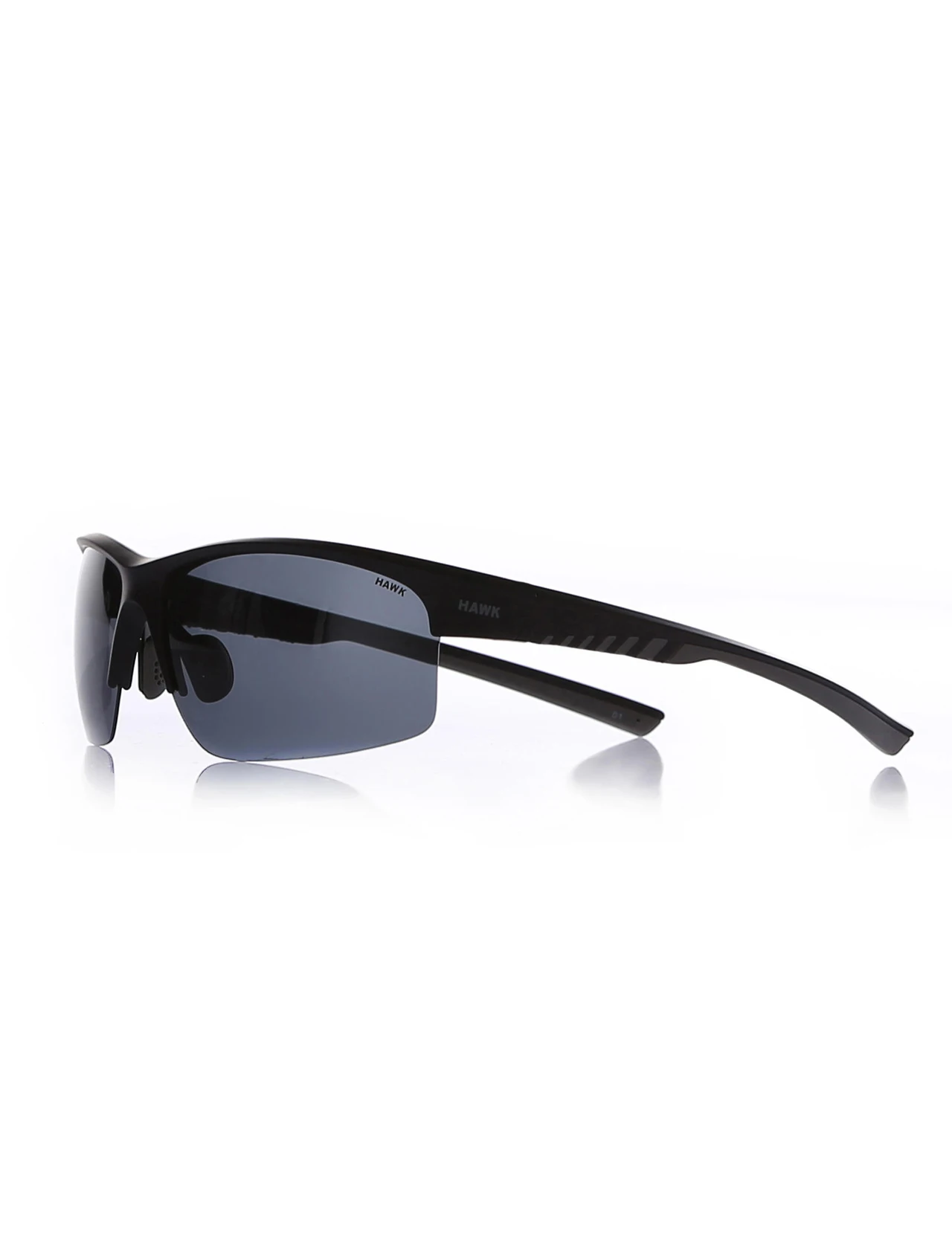 

Men's sunglasses hw 1507 01 bone black organic rectangle rectangular 68-15-131 hawk