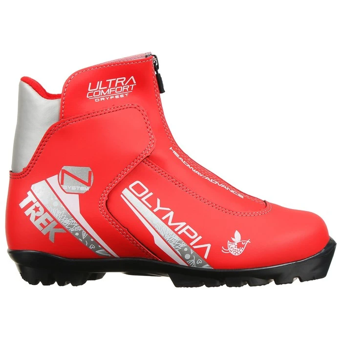Popular rotación fotografía Botas de esquí trek Olimpia NNN IR, color rojo, logo plateado, talla 40| Botas de esquiar y de surf sobre nieve| - AliExpress
