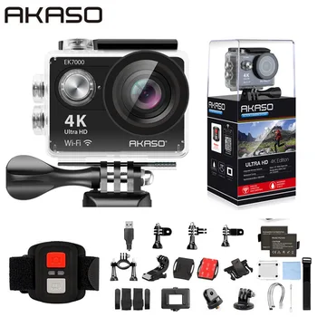 AKASO EK7000 WiFi 4K Action Camera Ultra HD Waterproof DV Camcorder 12MP Cameras Sports Camera 170 Degree Wide Angle Original 1