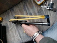 Catapulta tirachinas de alta precisión, barra recta telescópica de alta potencia, láser rojo, banda de goma plana de acero inoxidable para caza al aire libre