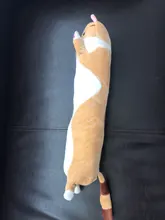 Juguete suave/bonito/de felpa/gato largo/almohada/muñeca de algodón, almohada para dormir, almuerzo, oficina, regalos de cumpleaños para niñas