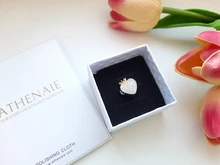 ATHENAIE-amuletos de foto personalizada para pulsera, Plata de Ley 925, imágenes personalizadas de familia, mascotas, amante del corazón, amuletos de corona