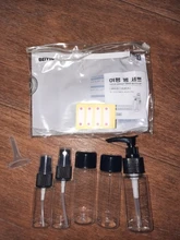 7 Uds Mini viaje maquillaje cosmética rostro crema bote botellas plástico transparente viaje accesorios vacío maquillaje contenedor botella