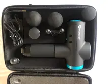 Pistola de masaje muscular BOOSTER M2, masajeador muscular para cuello, terapia de dolor para masaje corporal, relajación dolor alivio