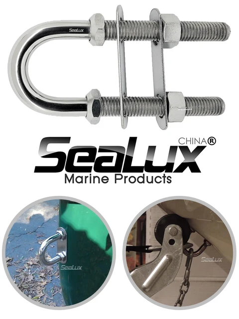 2 Bulloni A U M8 100mm Acciaio Inox 304 - Con Dadi, Per Barche, Auto, Fissaggi - Foto 10