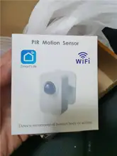 Tuya PIR Sensor de movimiento WiFi para Smart Life detección pasiva infrarroja, Detector de sistema de alarma de seguridad trabajo remoto con Alexa