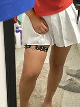 XLOTUS-Falda plisada a cuadros para mujer, falda de cintura alta con costuras para estudiantes, minifalda bonita de baile para chicas 2020