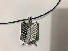 De Metal Anime ataque en las alas de la libertad titanium collar Shingeki no Kyojin collar cosplay collar de la encuesta