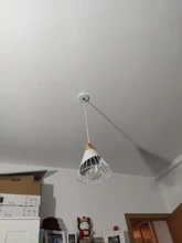 Pendant-Lamp Lampshade Led-Bulb Kitchen-Light Wood Bedroom PHYVAL E27 Aluminum Nordic