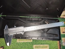 Calibrador Vernier de acero al carbono de 0-150mm, 6 , 0,02mm/0,05mm, escala láser de cuerpo grueso, herramienta de medición de forjado, herramientas de mano de construcción