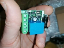 Interruptor de Control remoto inalámbrico Universal, 433 Mhz, CC de 12V, 1CH, módulo receptor por relé y Control de bloqueo electrónico de TRANSMISOR DE RF, bricolaje