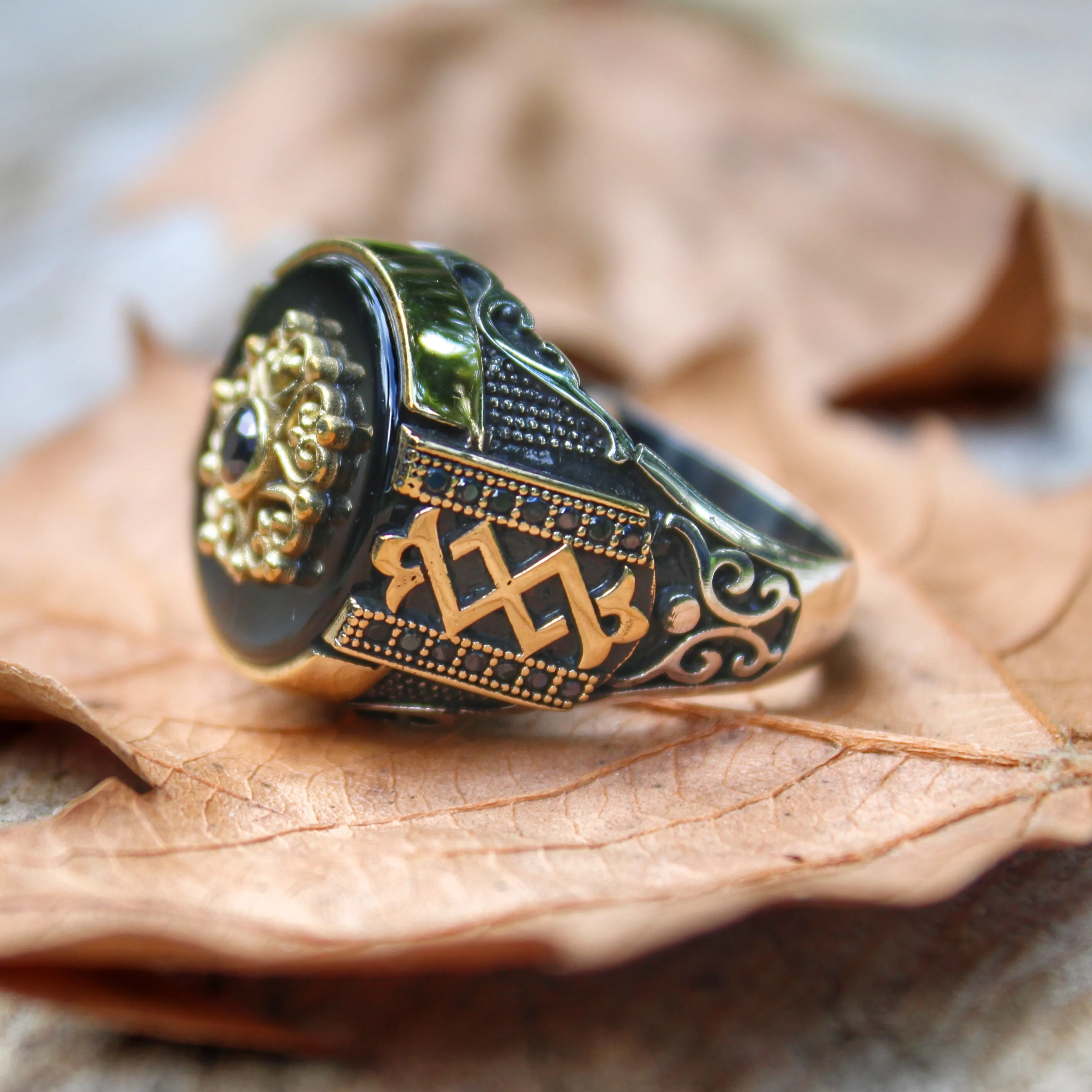 

Real Pure 925 Sterling silver ring real onyx stone hand made made in turkey luxury and trendy model vintage style new model
