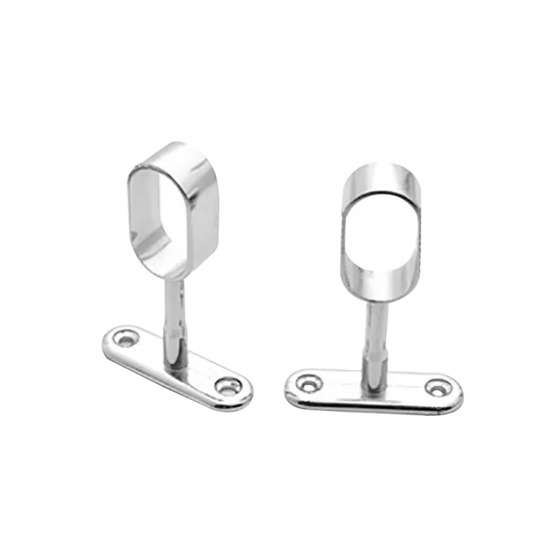 

Closet clothes rail support wardrobe clothes tube support fixed pipe seat zinc alloy cabinet flange seat clothing accessories