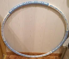 Aros deportivos para Fitness, herramienta de gimnasio, tubo de acero inoxidable, espuma gruesa elástica, desmontable, amigable con la piel, cintura, Círculo de Hoola para pérdida de peso