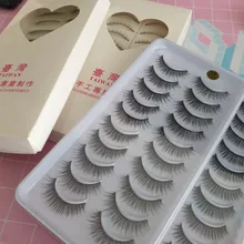 Muñecas marrones con pestañas postizas para niños, juguete de simulación corta, rizador Natural, accesorios para pestañas, regalos