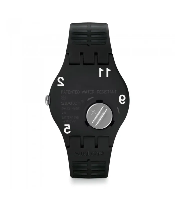 Часы swatch BLACK BOARD новые Gent 41 мм Listen to me SUOK135