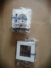 Eu-Power-Socket-Socket Wall-Socket Pc-Panel Usb-Charging-Port Russia SRAN White 