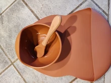 Juego de alimentación de colores para niños, Baberos de silicona de grado alimenticio, plato de bebé, tazón de succión sin silicona, vajilla para niños, babero impermeable, cuchara suelta BPA