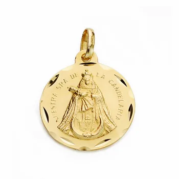 

Medal 18k gold Our Lady of Candelaria 18mm. [AA2532GR] -Customizable-RECORDING INCLUDED IN THE PRICE