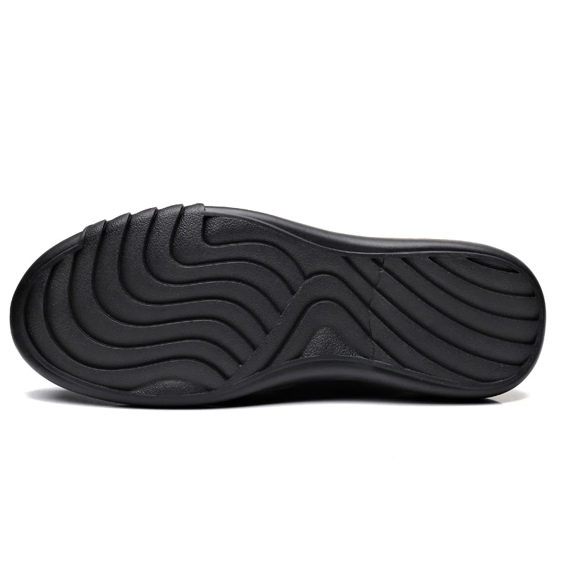 2024 Men's Genuine Leather+Microfiber Leathe shoes 38-47 Soft Anti-slip Rubber Loafers Man Casual Leather Shoes 4