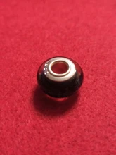 Cuentas de cristal de Murano luminosas para fabricación de joyas, abalorio de Color plateado, rosa, Original, para pulsera