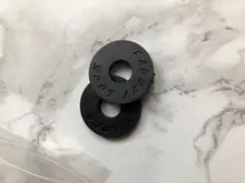 10 pcs Silica Gel Guitar Protector Strap Lock Block 25x3mm 9mm ID Black